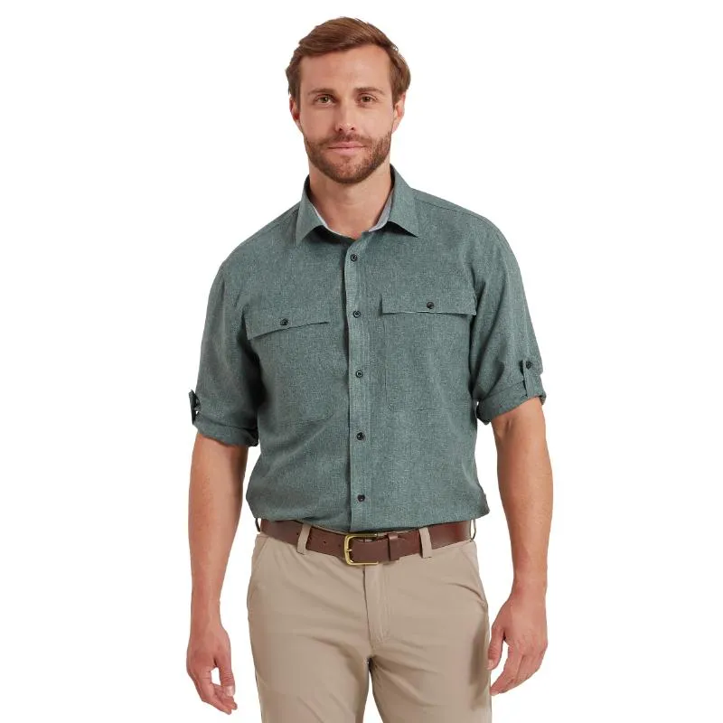 Schoffel Findhorn Technical Mens Fishing Shirt - Dark Olive